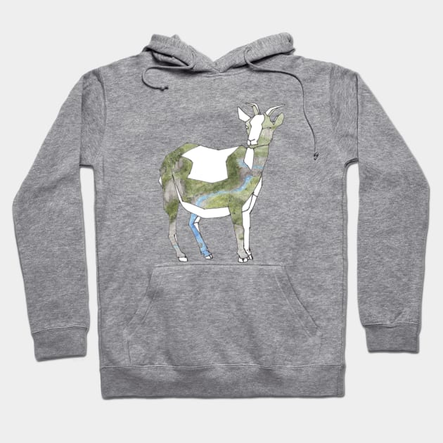 Polygon Goat Hoodie by InchInk